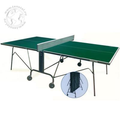 Всепогодный теннисный стол Tornado-4 с сеткой (зеленый, синий)